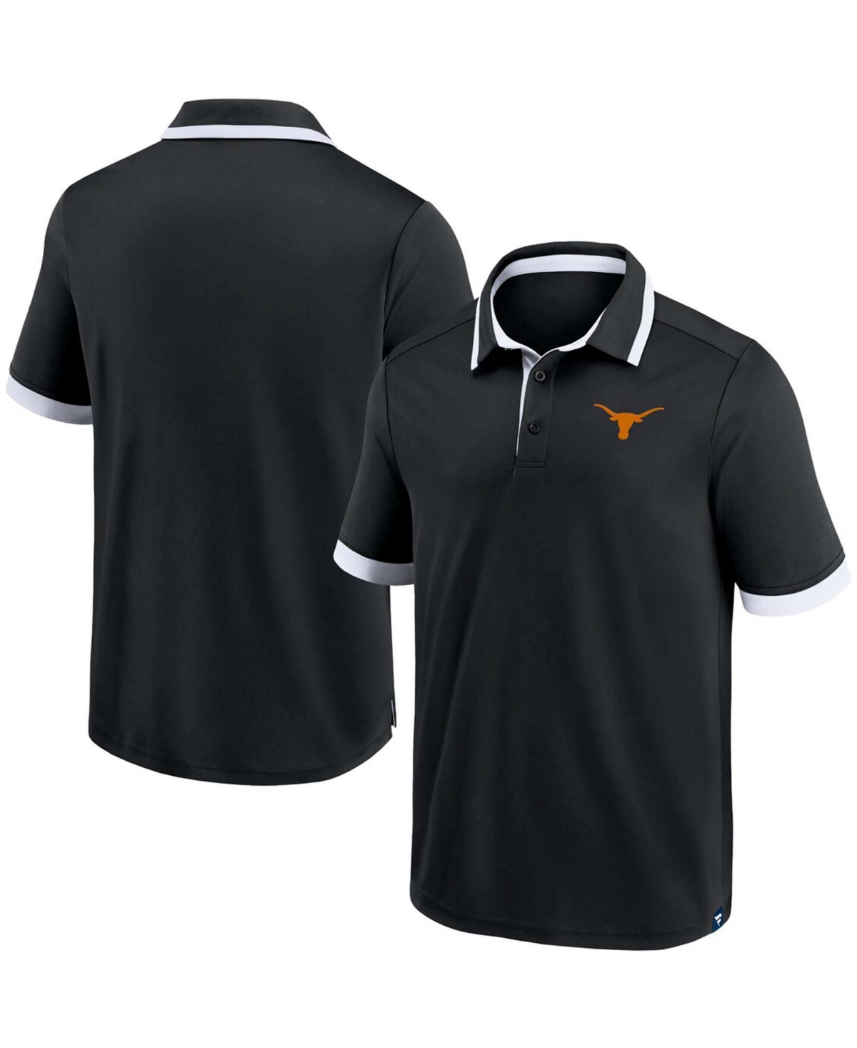 Men'sTexas Longhorns Color Block Polo Shirt - Black