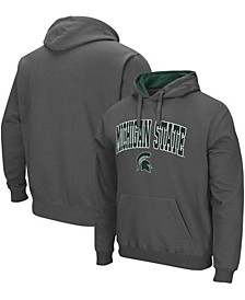 Men's Charcoal Michigan State Spartans Arch Logo 3.0 Pullover Hoodie