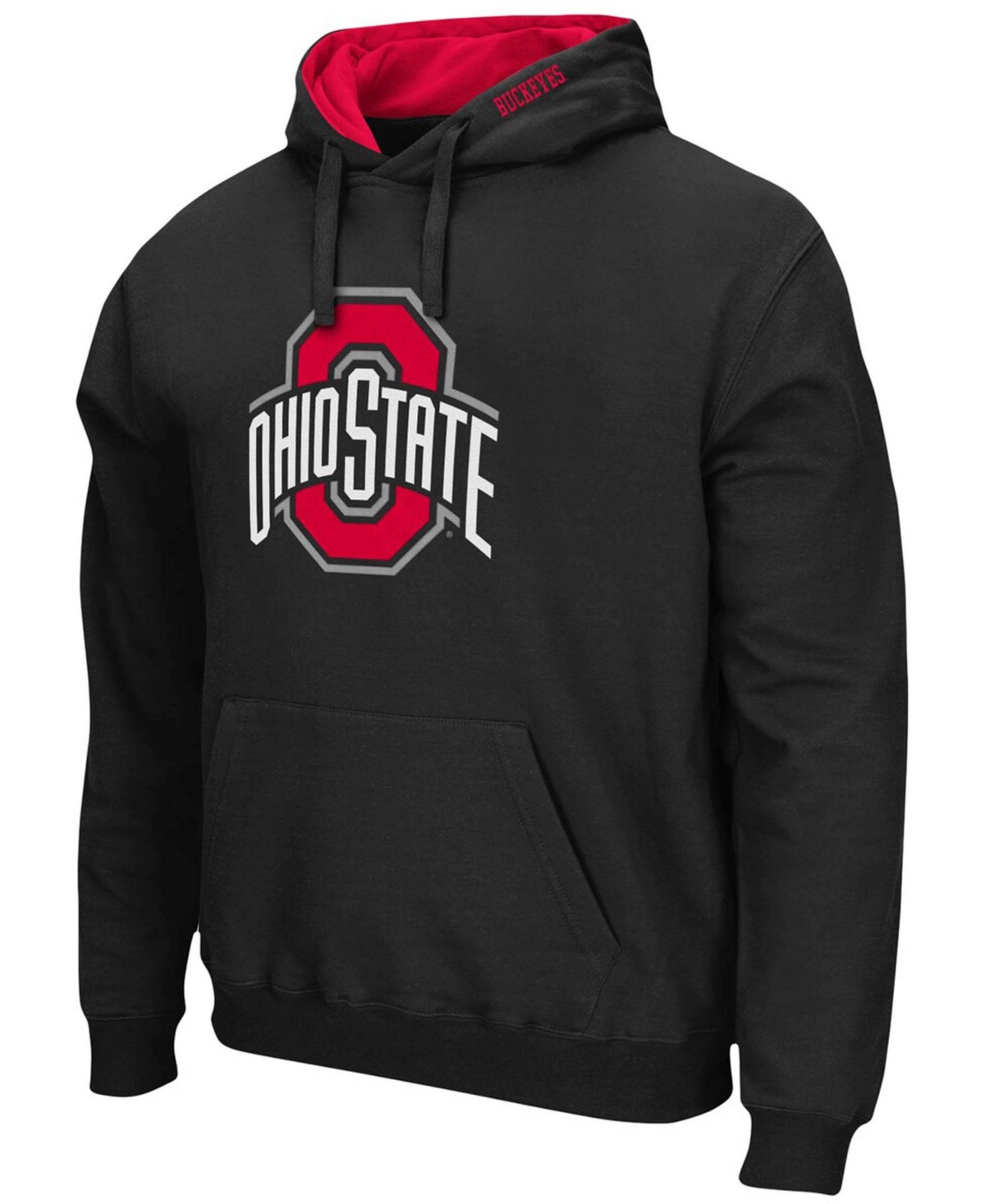 Colosseum Men's Scarlet Ohio State Buckeyes Arch Logo 3.0 Pullover Hoodie In Scarlet