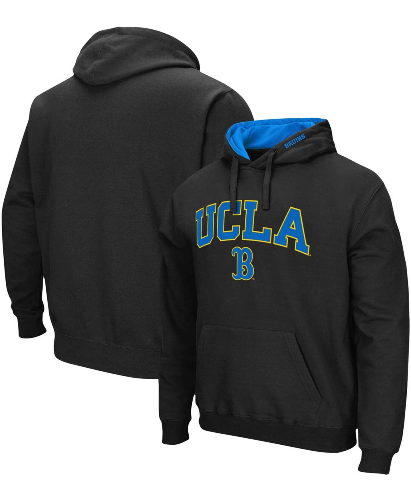 Мужское худи Colosseum Ucla Bruins Arch Logo 3.0 Pullover, цвет: Чёрный — фото 1