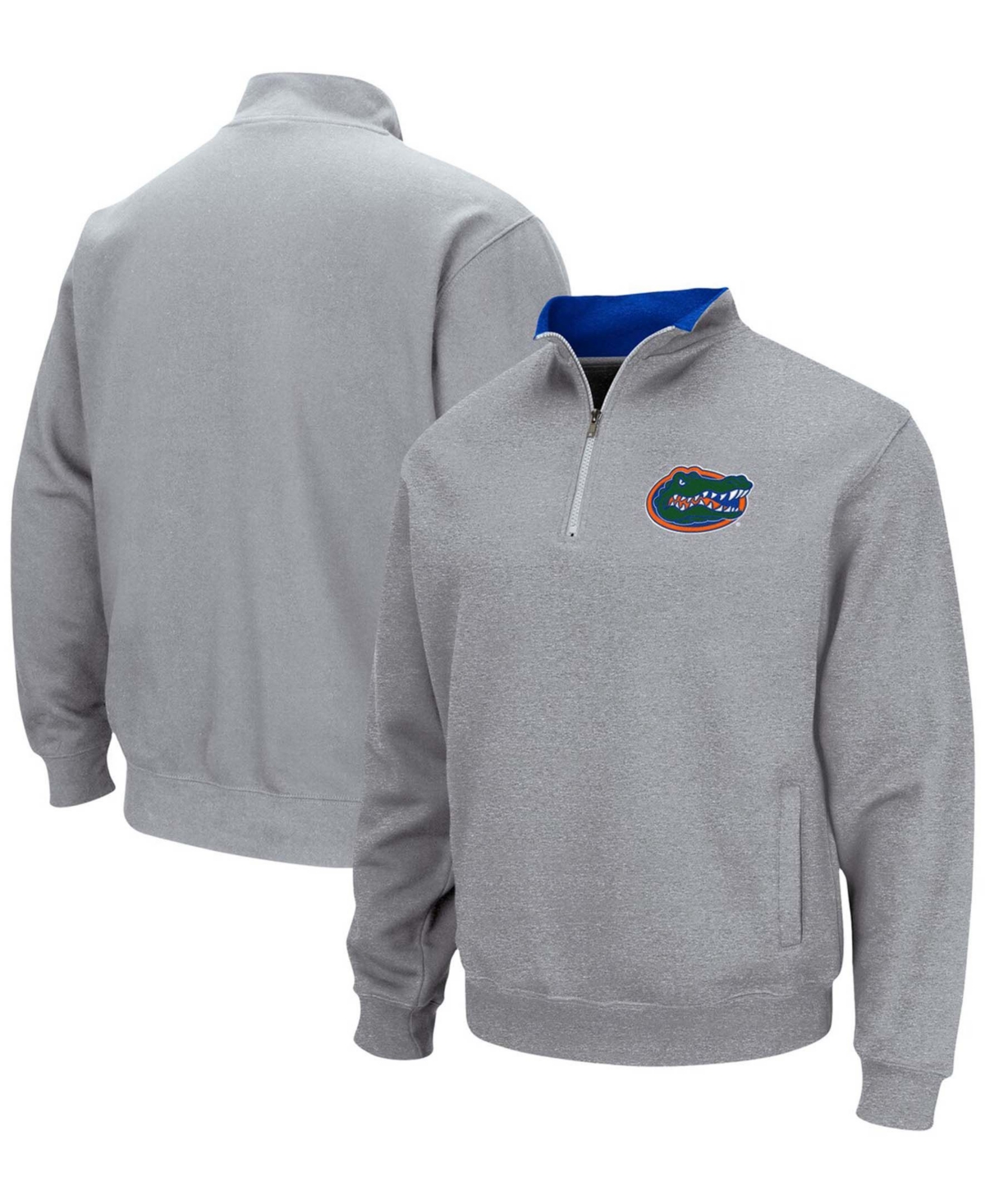 Men's Heathered Gray Florida Gators Tortugas Team Logo Quarter-Zip Jacket - Heathered Gray