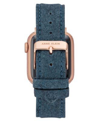 Women's Navy Consider It Pineapple Leather Band designed for Apple Watch&reg; 42mm (Series 1-3 only) & 44/45/46/49mm (Ultra & Ultra 2) 