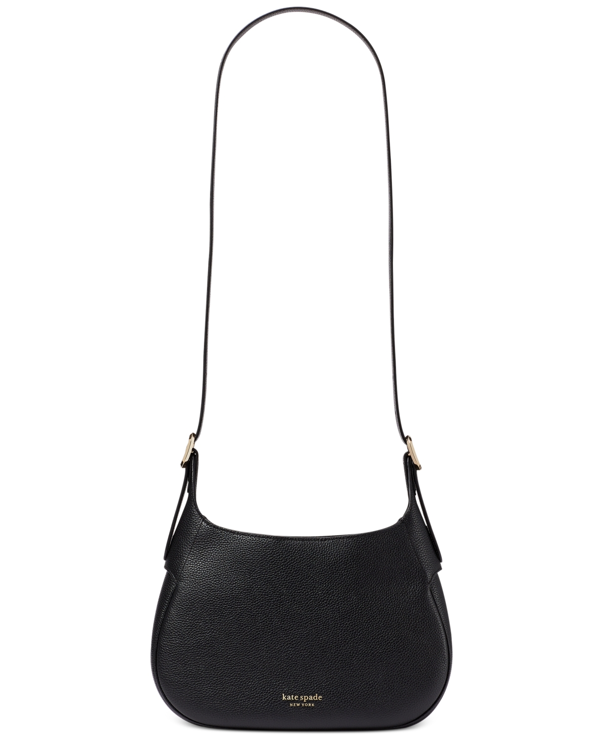 Kate Spade Penny Pebbled Leather Hobo Bag In Black ModeSens
