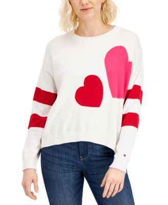 tommy hilfiger heart sweater