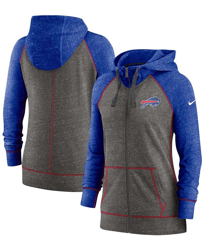 Nike Women's Buffalo Bills Gym Vintage Raglan Full-Zip Hoodie - Macy's