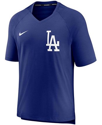 Los Angeles Dodgers Nike Authentic Collection Short Sleeve Hot Pullover  Jacket - Royal/White