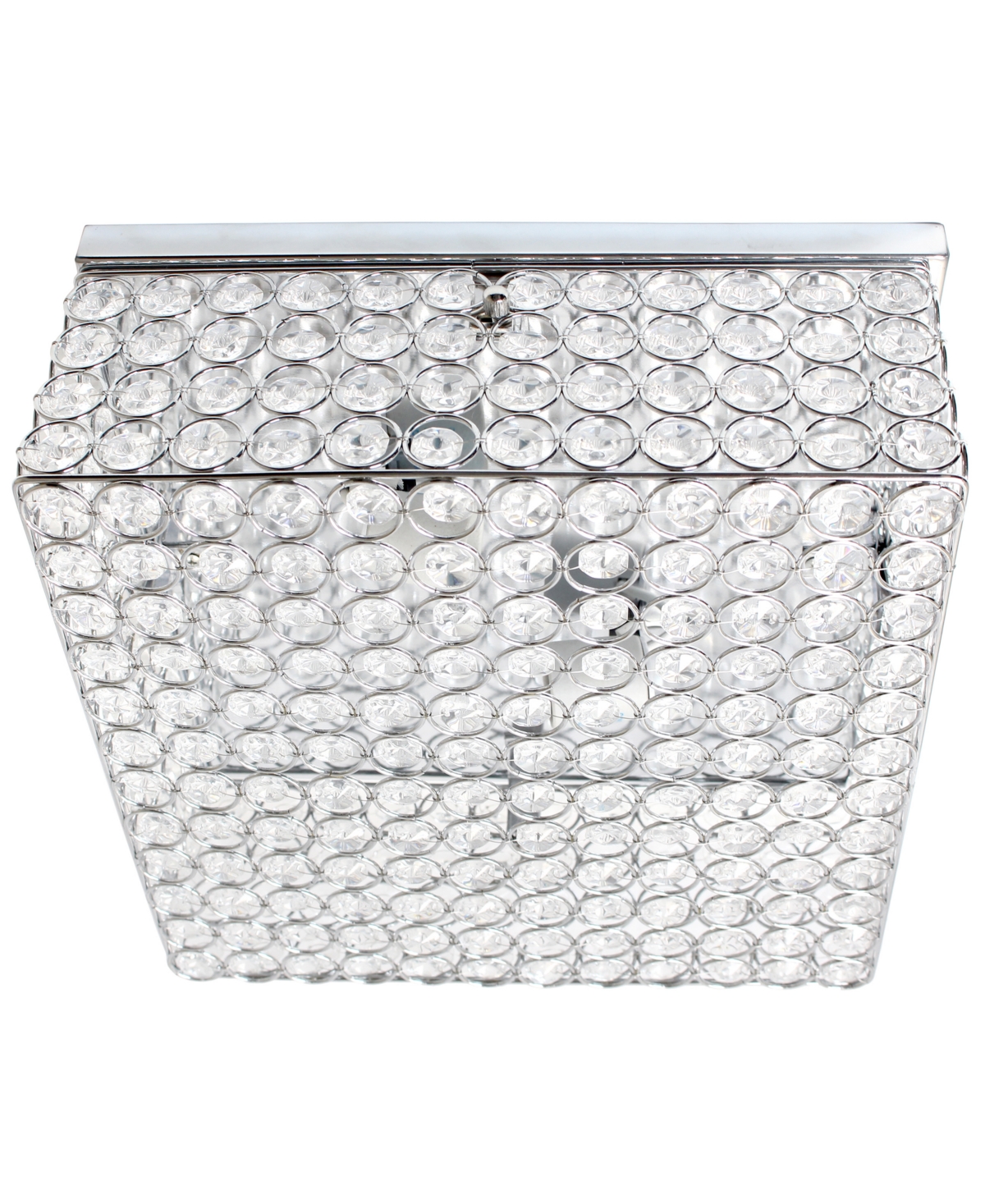 Lalia Home Glam 2 Light Square Flush Mount In Rose Gold