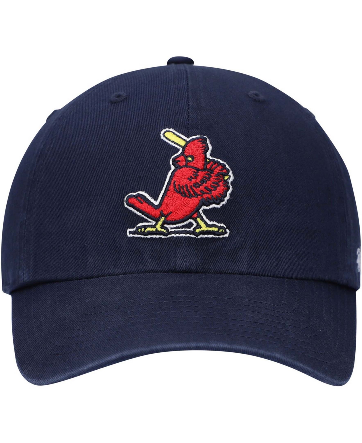 Men'sSt. Louis Cardinals Logo Cooperstown Collection Clean Up Adjustable Hat - Navy