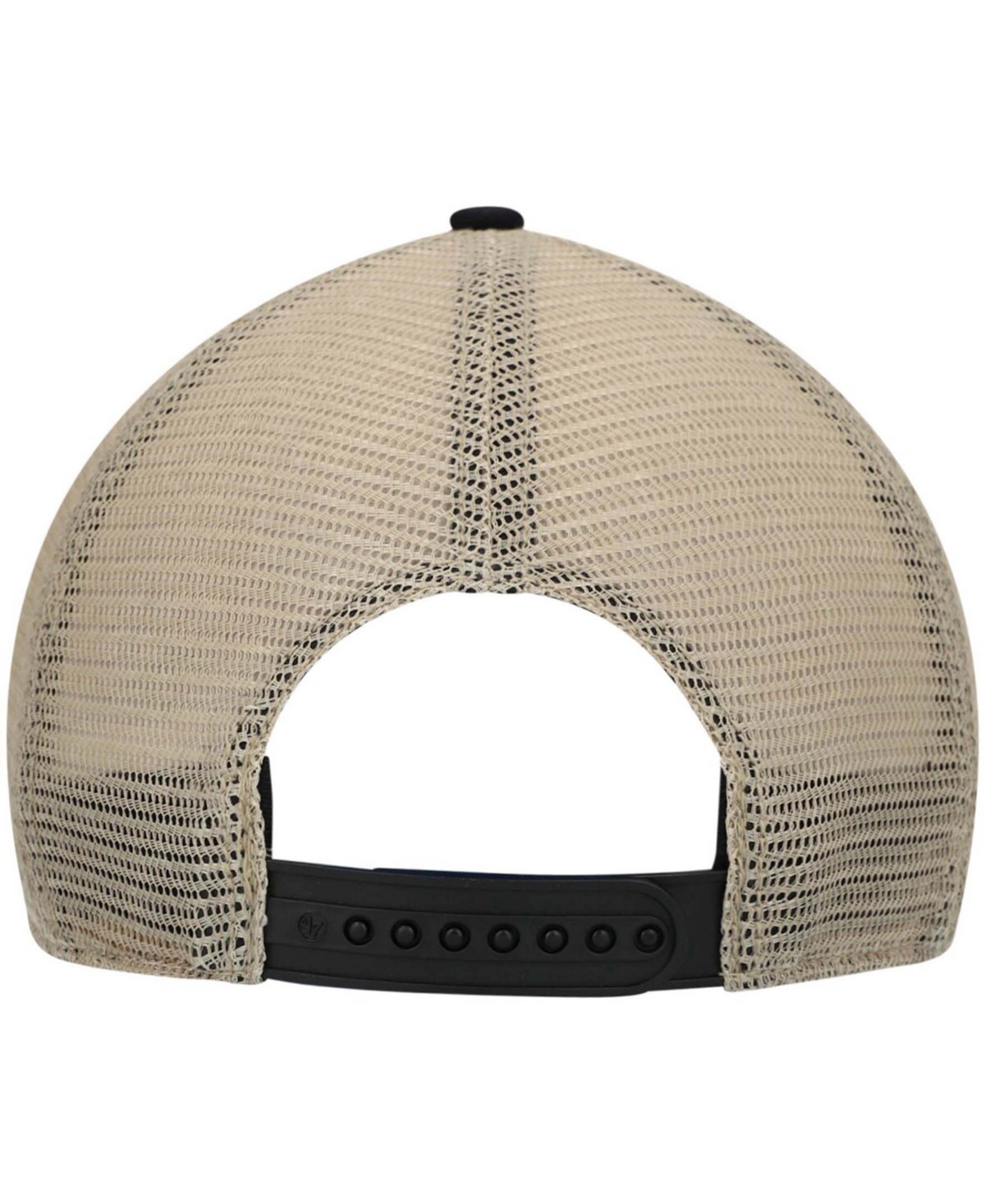 47 Brand Men's Black, Natural Baltimore Ravens Trawler Trucker Clean Up Snapback Hat In Black,natural