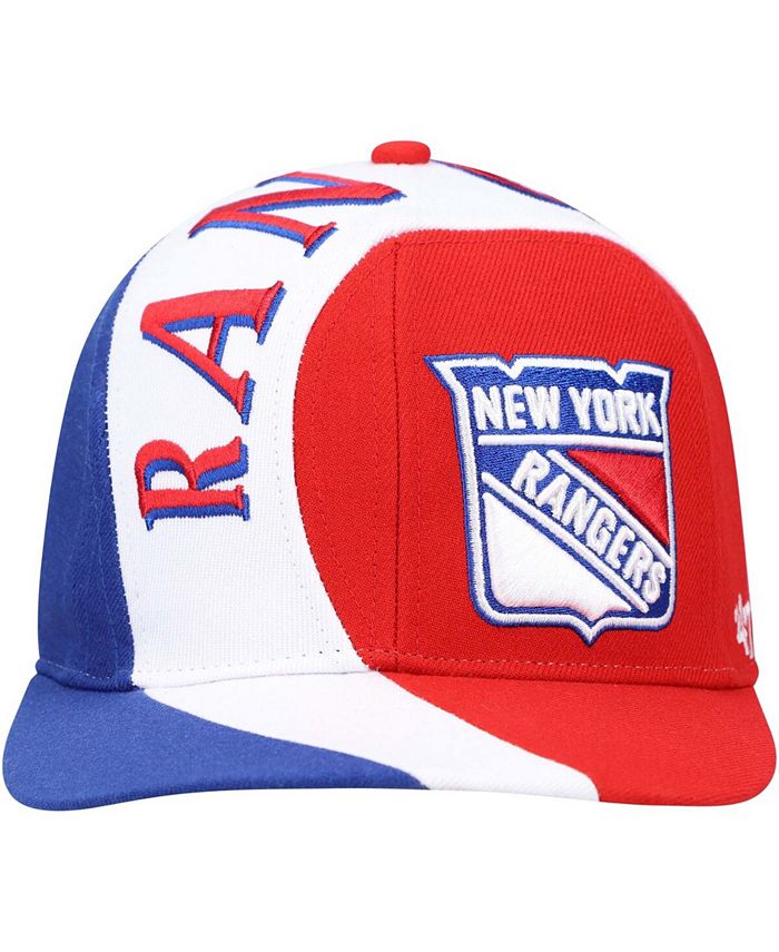 '47 Brand Men's Blue, Red, White New York Rangers Circuit MVP Snapback ...