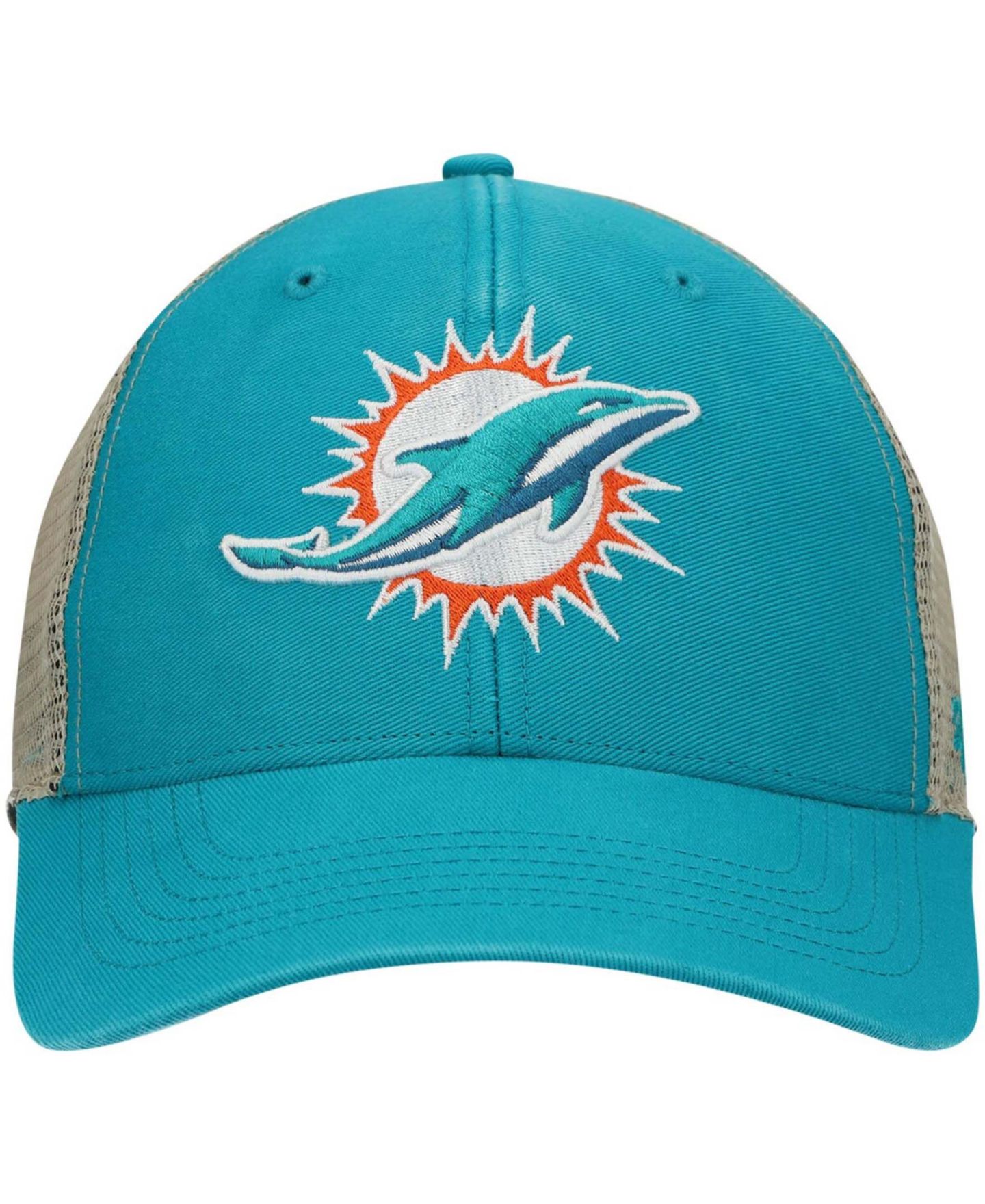 Мужская кепка '47 Brand Aqua Miami Dolphins Flagship MVP Snapback Hat — фото 3