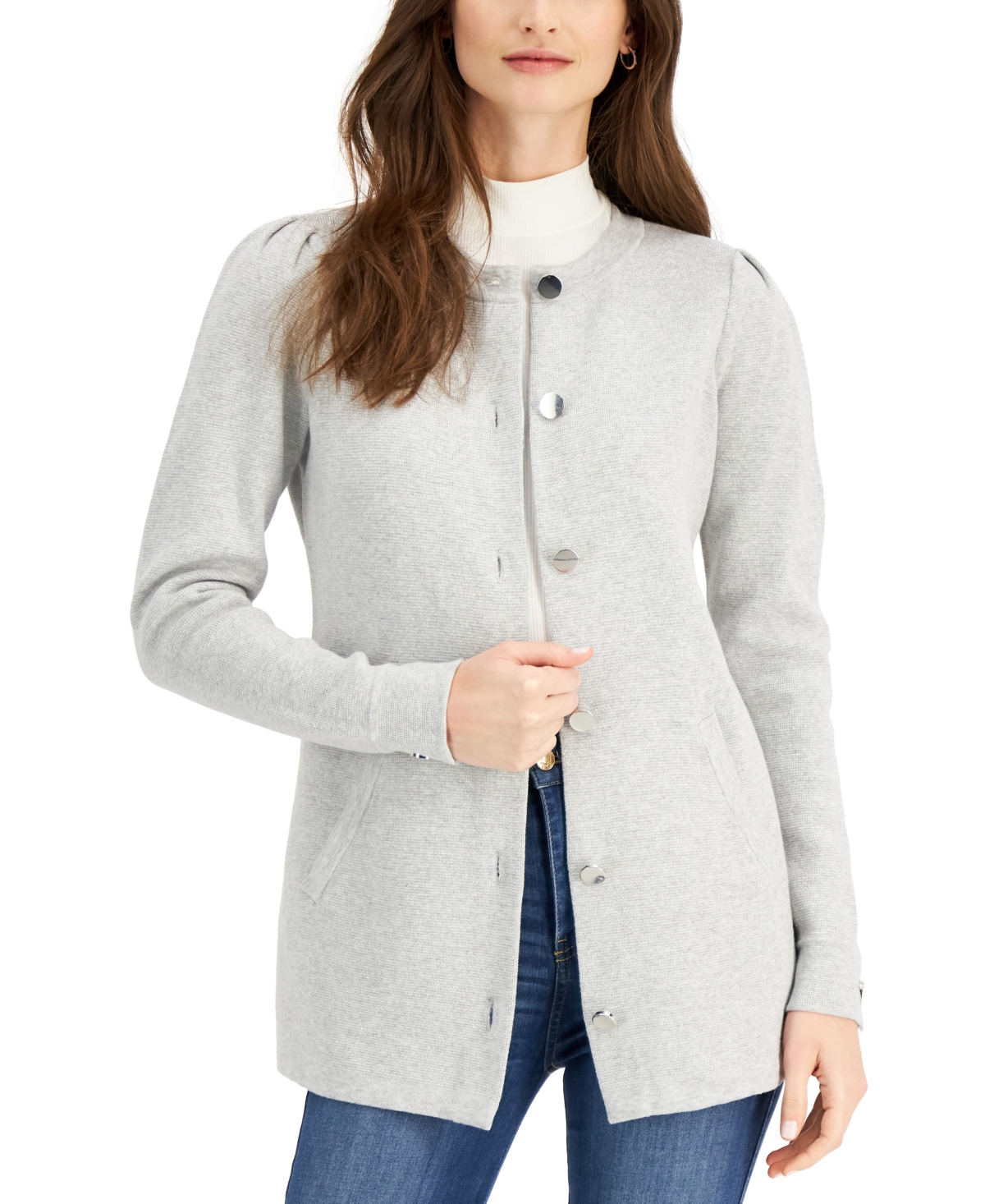 CHARTER CLUB MILANO SWEATER COAT, CREATED FOR MACY'S
