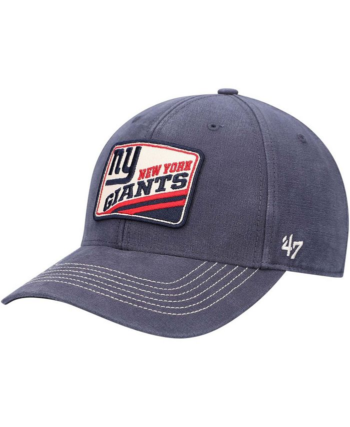 47 Brand Men's Navy New York Giants Upland MVP Logo Adjustable Hat - Macy's
