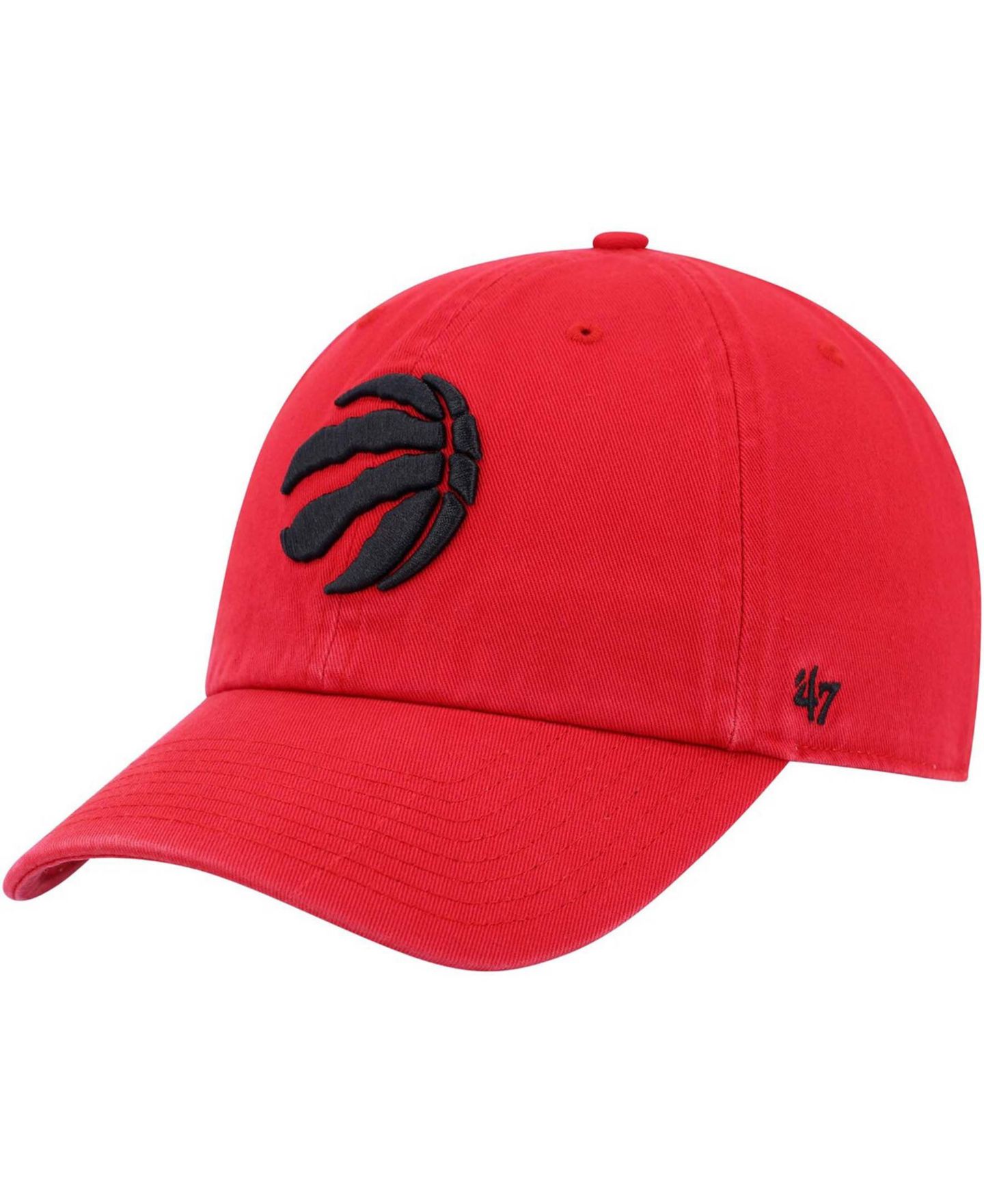 Мужская кепка '47 Brand Red Toronto Raptors Team Clean Up Adjustable Hat — фото 2