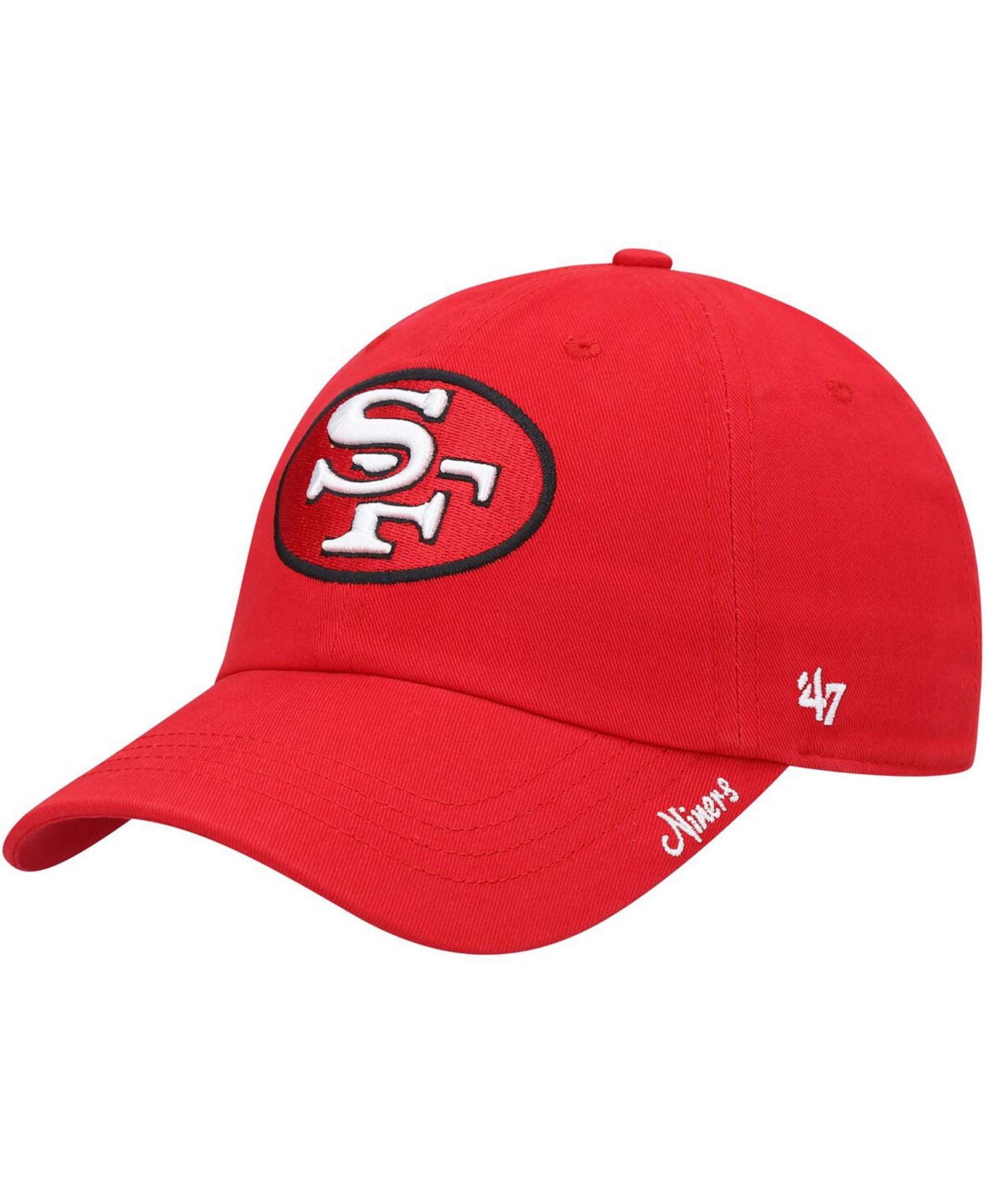 Женская кепка '47 Brand Scarlet San Francisco 49Ers Miata Clean Up Legacy Adjustable Hat — фото 2