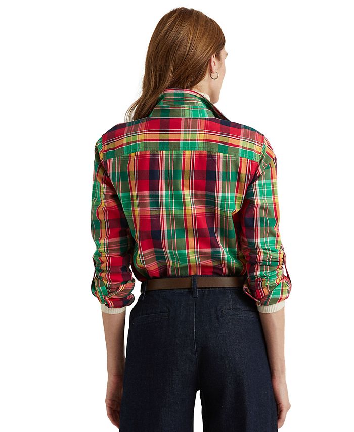 Lauren Ralph Lauren Plaid Cotton Twill Shirt Macy's