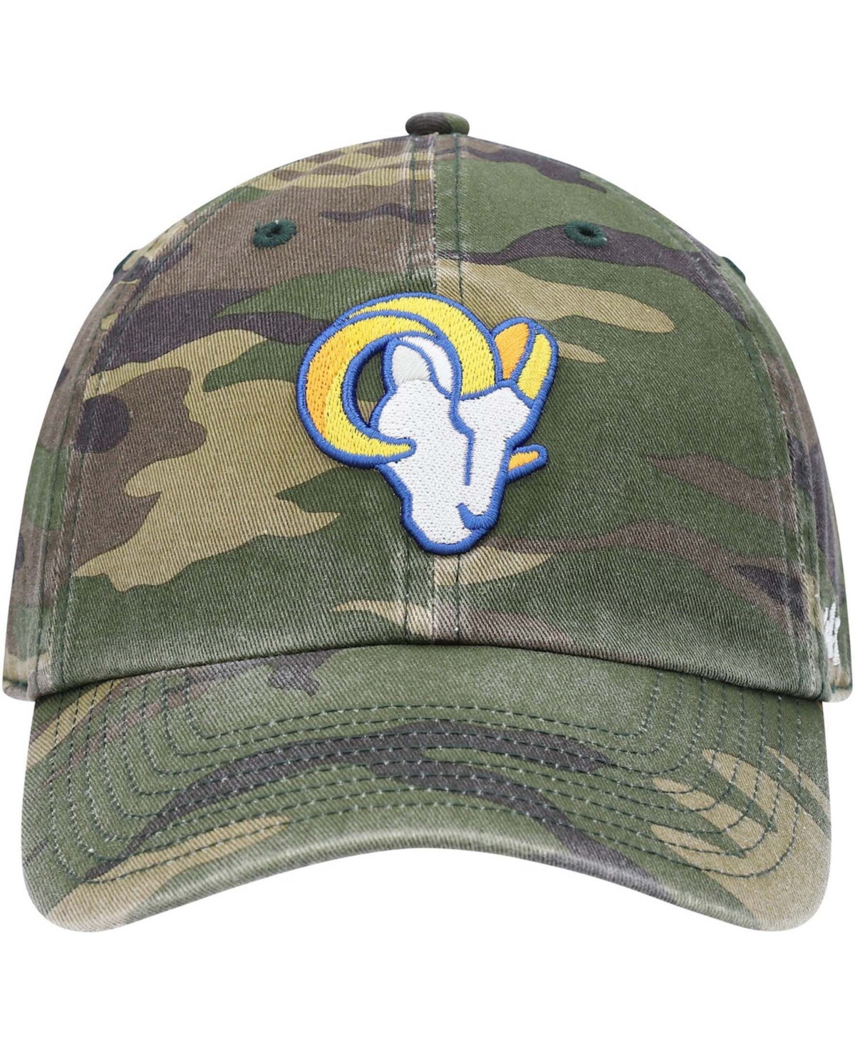 Men'sLos Angeles Rams Woodland Clean Up Adjustable Hat - Camo