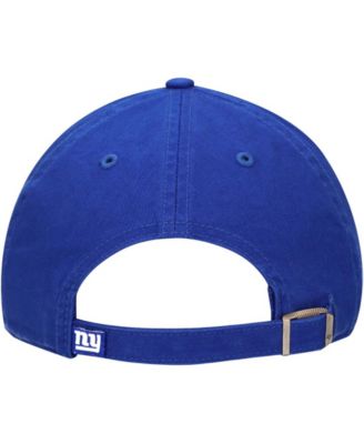 Boys Royal New York Giants Logo Clean Up Adjustable Hat
