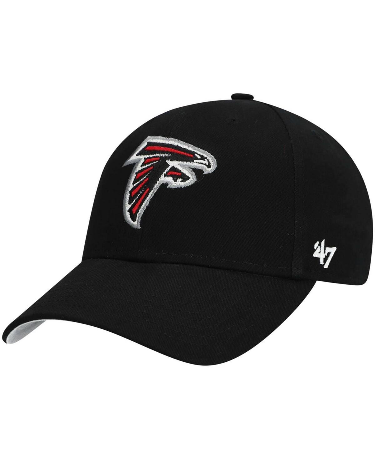 47 Brand Kids' Boys Black Atlanta Falcons Basic Mvp Adjustable Hat