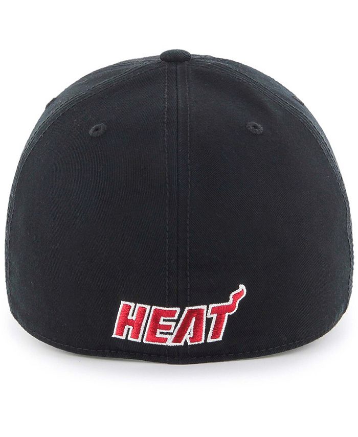 '47 Brand Men's Black Miami Heat Team Franchise Fitted Hat - Macy's