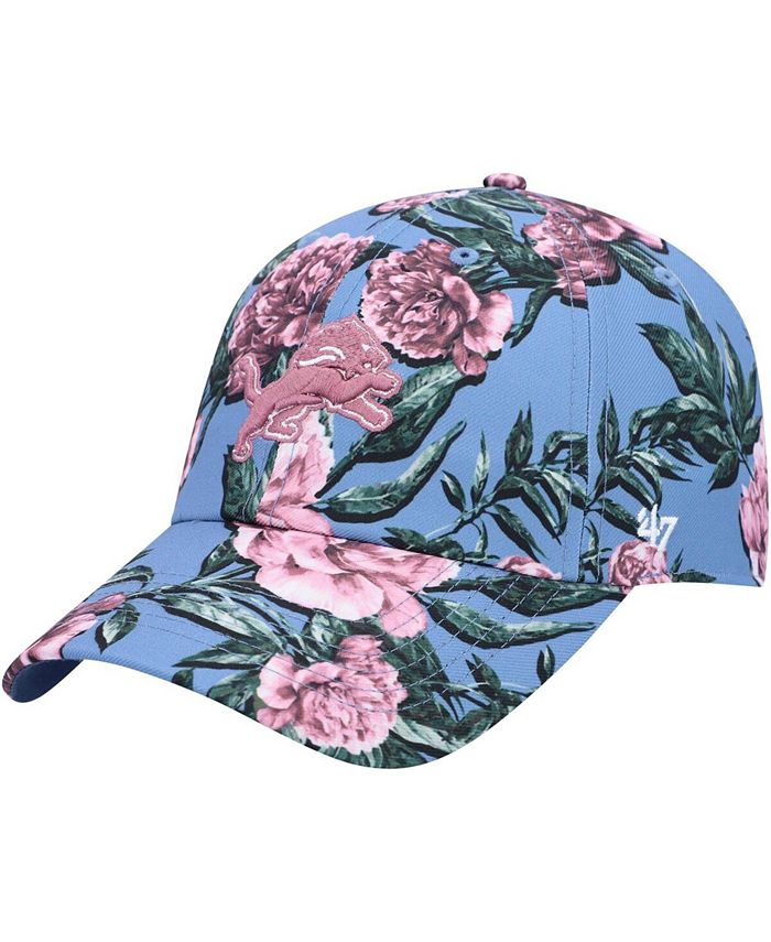 47 Brand Women's Blue Detroit Lions Peony Clean Up Adjustable Hat - Macy's