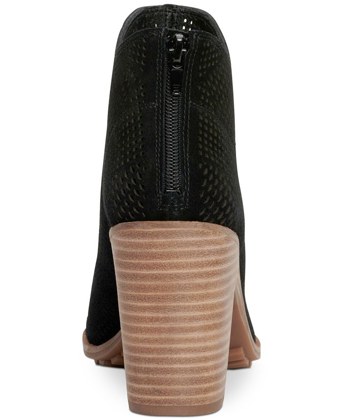 lucky open toe booties