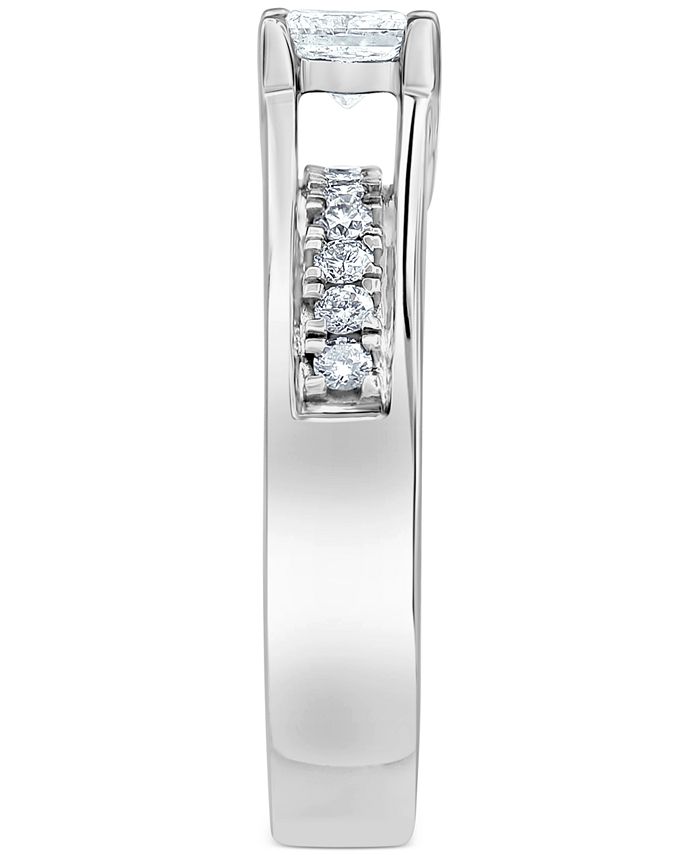 Macy's - Diamond Princess-Cut Ring (3/4 ct. t.w.) in 14k White Gold