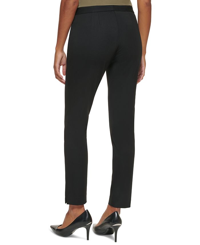 Calvin Klein Ponte Pull On Pants - Macy's