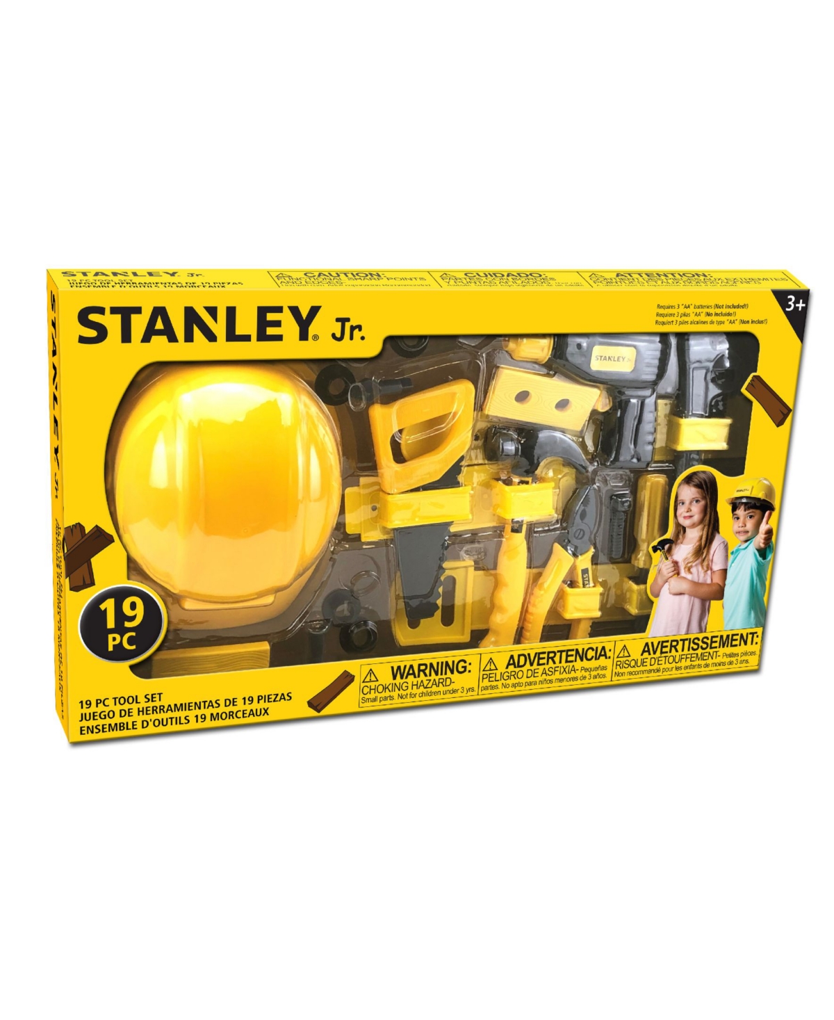Shop Stanley Jr. 19 Piece Pretend Play Tool Set In Black,yellow