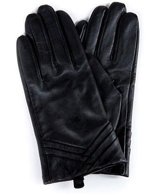 Marcus Adler Women's Tiered Wrist Genuine Leather Touchscreen Gloves ...