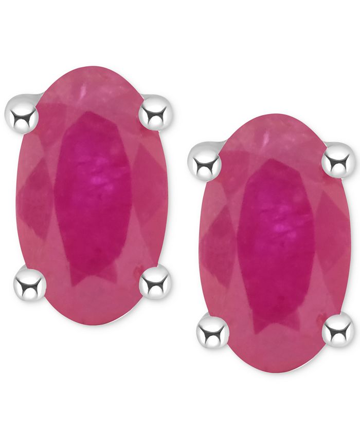 Macys ruby clearance earrings
