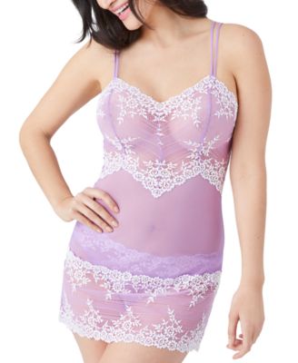 Wacoal Embrace Lace Sheer Chemise Lingerie Nightgown 814191