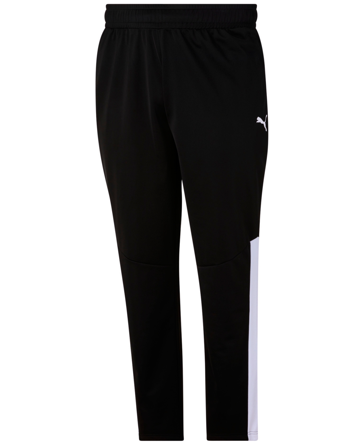 Shop Puma Men's Contrast Panel Tricot Sweatpants In Black,white