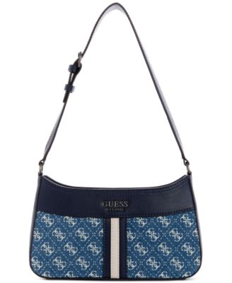 guess denim shoulder bag