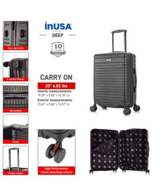 Deep Lightweight Hardside Spinner Luggage, 20"