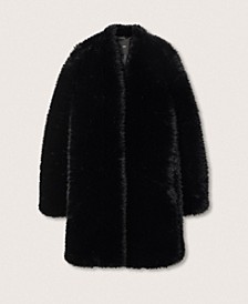 Women's Oversize Faux-Fur Coat