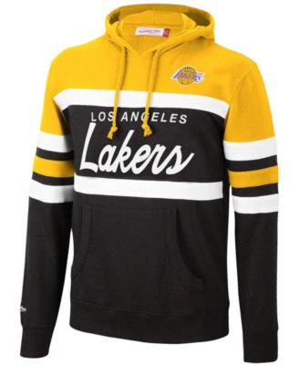 Men's Gold-Tone, Black Los Angeles Lakers Head Coach Pullover Hoodie