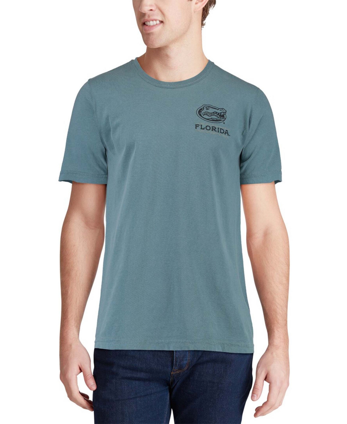 Men'sFlorida Gators State Scenery Comfort Colors T-shirt - Blue