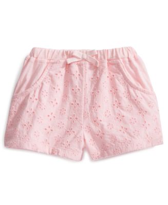 First Impressions Baby Girls Eyelet Shorts, Created for Macy's - Macy's