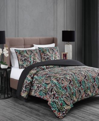 Badgley Mischka Cassat Floral Comforter Set Collection Bedding