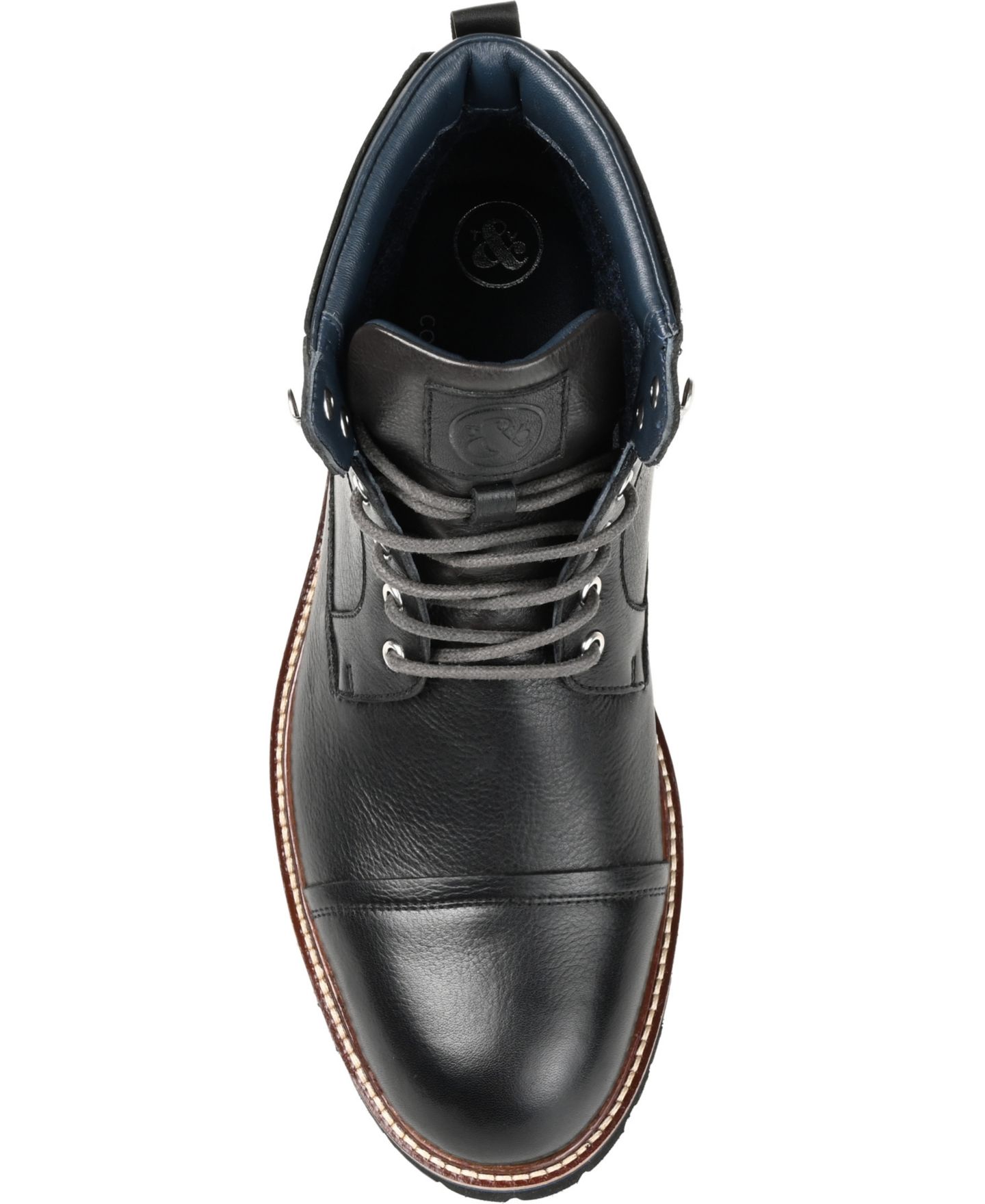 Мужские ботинки Thomas & Vine Reddick Cap Toe Ankle Boot, цвет: Чёрный — фото 4
