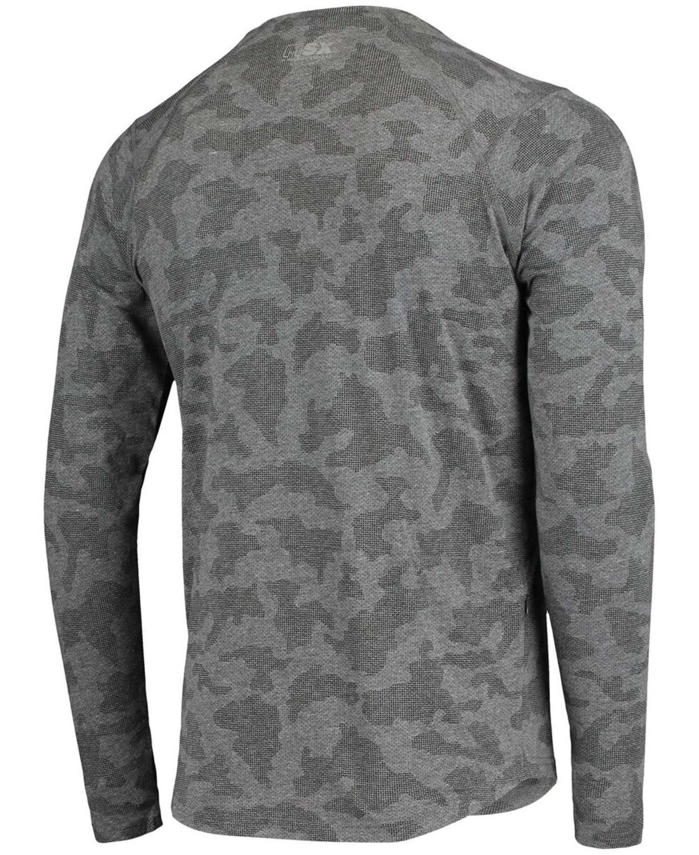 Мужская футболка MSX by Michael Strahan Black Las Vegas Raiders Camo Performance Long Sleeve — фото 5