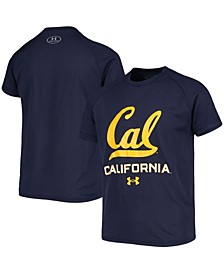 Youth Navy Cal Bears Logo Lockup Performance T-shirt