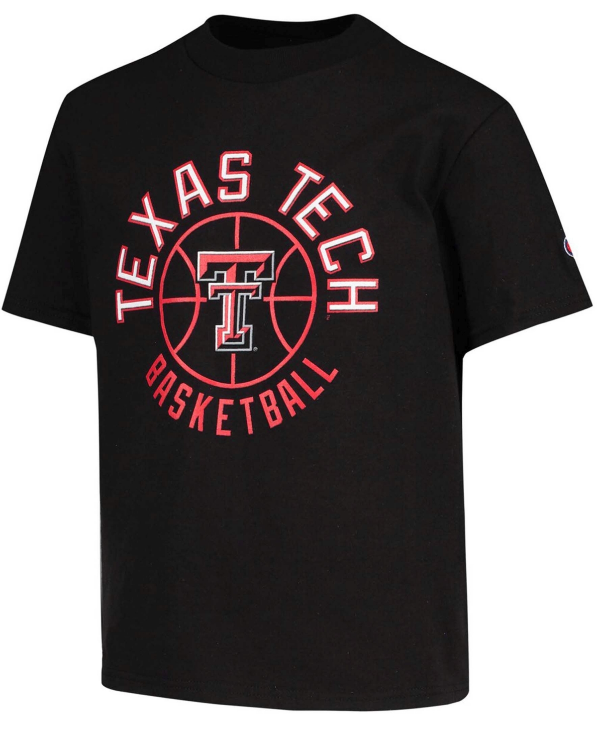 Shop Champion Big Boys And Girls Black Texas Tech Red Raiders Basketball T-shirt