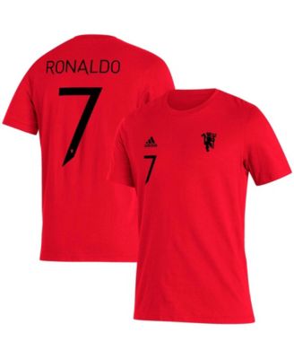 adidas Men's Cristiano Ronaldo Navy Manchester United Name and Number  Amplifier T-shirt - Macy's