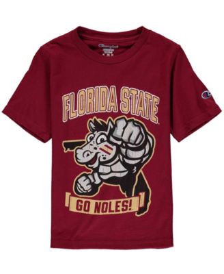 Big Boys Garnet Florida State Seminoles Strong Mascot T-shirt