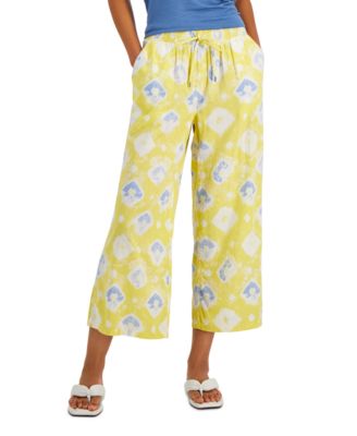 Style & Co - Women's Tie-Dye-Print Wide-Leg Pants