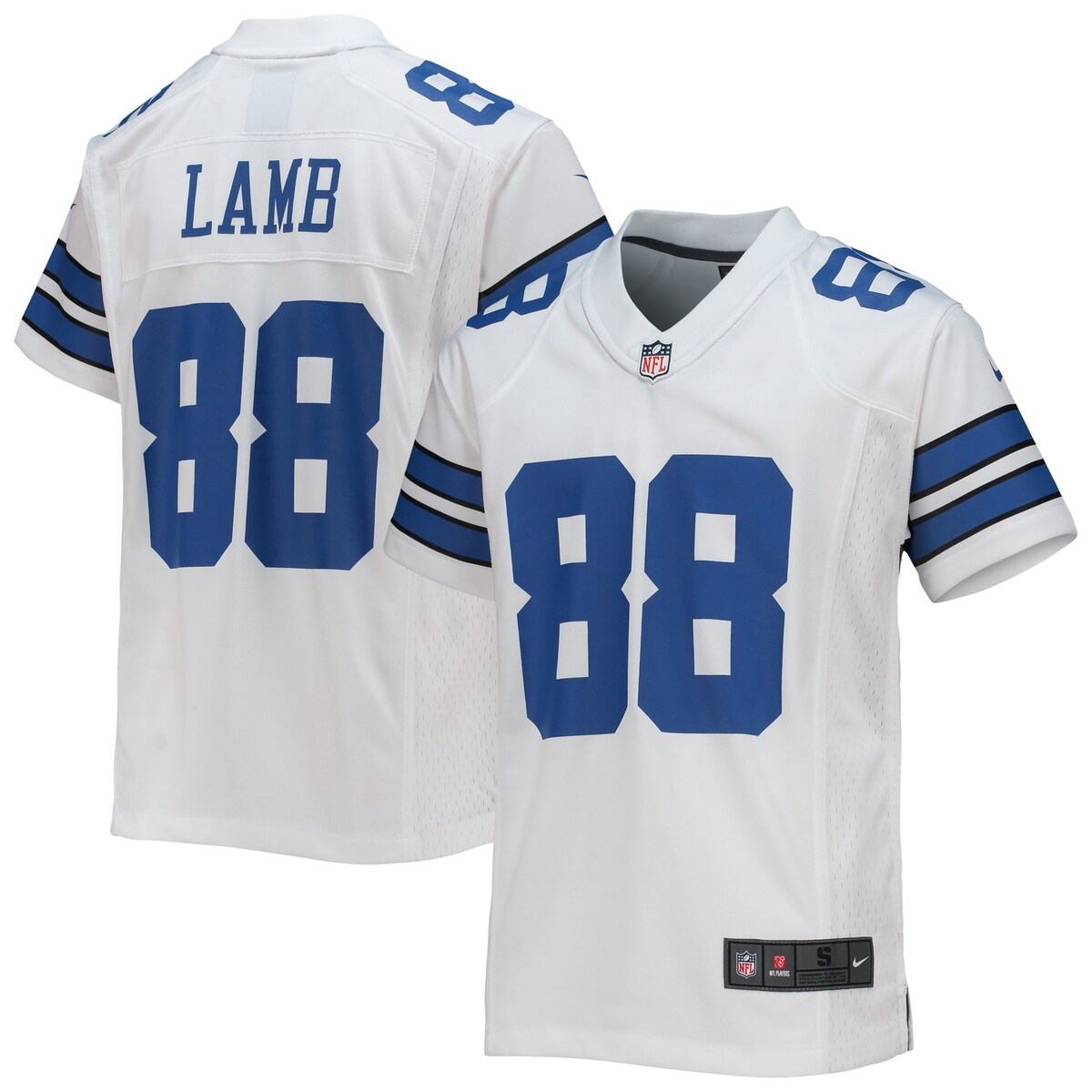 Nike Big Boys And Girls Dallas Cowboys Game Jersey In White,blue