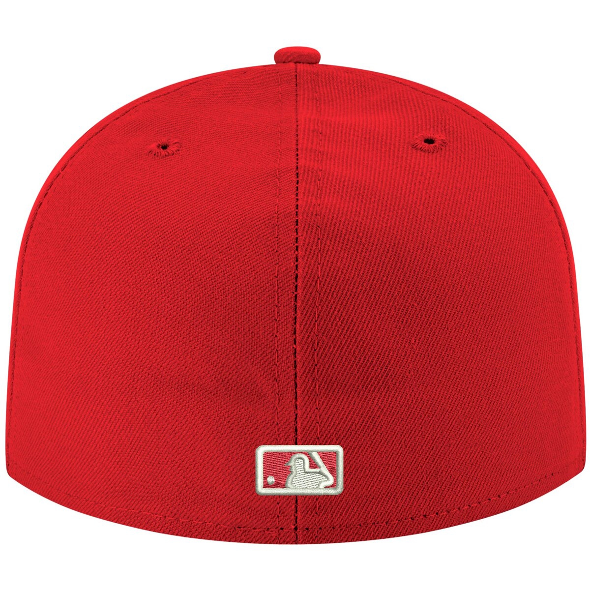 New Era Men's Red Miami Marlins Logo White 59fifty Fitted Hat In Red