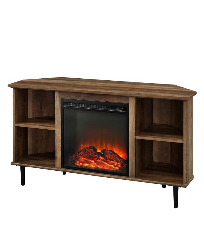Walker Edison Simple Corner Fireplace Console Macy's